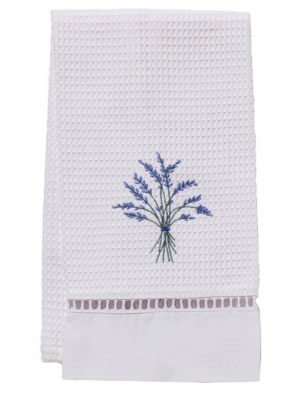 Gæstehåndklæde, Vaffelvævet, Blå Heather (Blå) for engroshandel hos Jacaranda Living