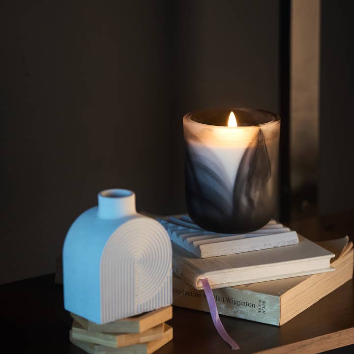 postmodernform - Wholesale Jar/Filled Candle - swirl - winter era / mint + pine + cypress soy wax candle4