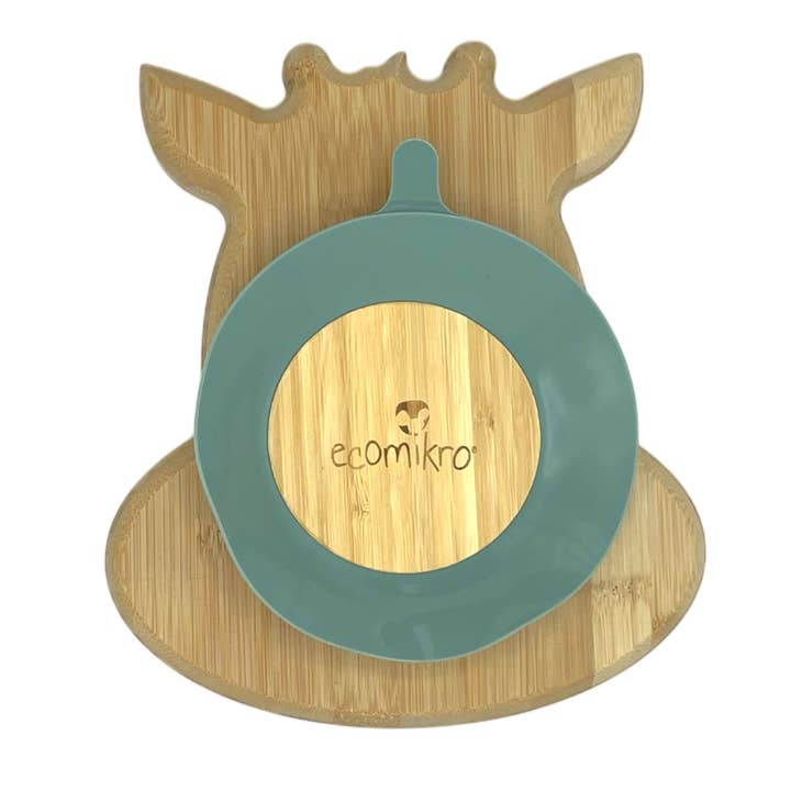 ECOMIKRO by Tatanatura - Wholesale Dinner Plate - Kids & Baby - The Giraffe of Ecomikro - 100% Bamboo1