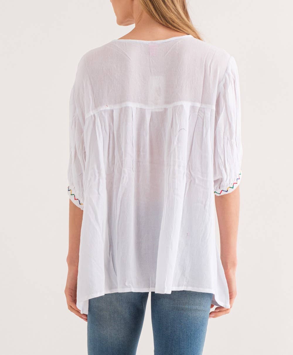 Raj Trading & Imports (USA) Inc. - Vendita all'ingrosso Camicetta - Donna - Top Ricamato Miley5