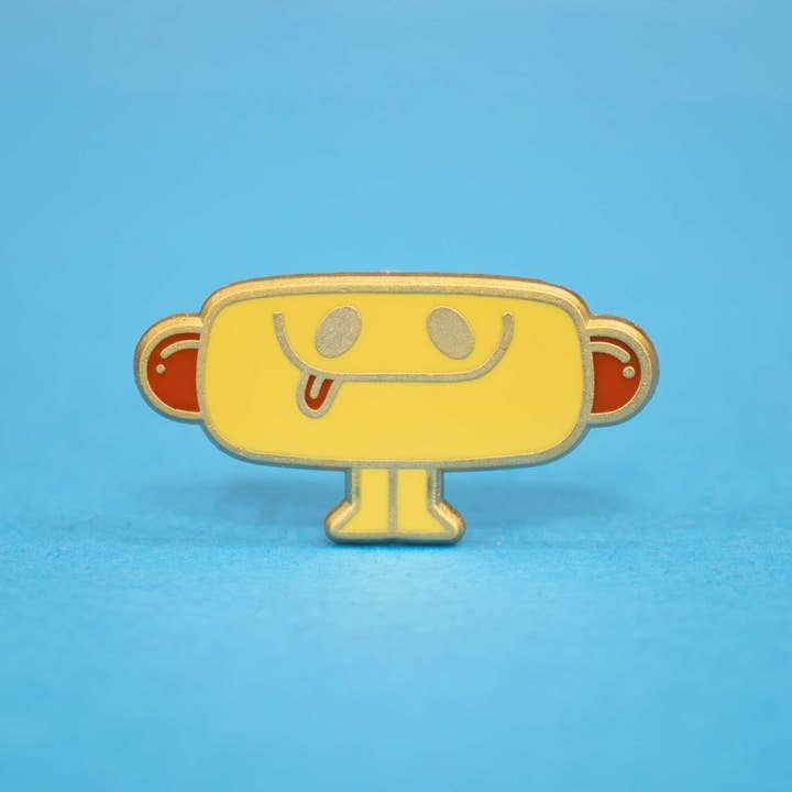 Cute Hot Dog Enamel Pin for wholesale by Hi, Hello There