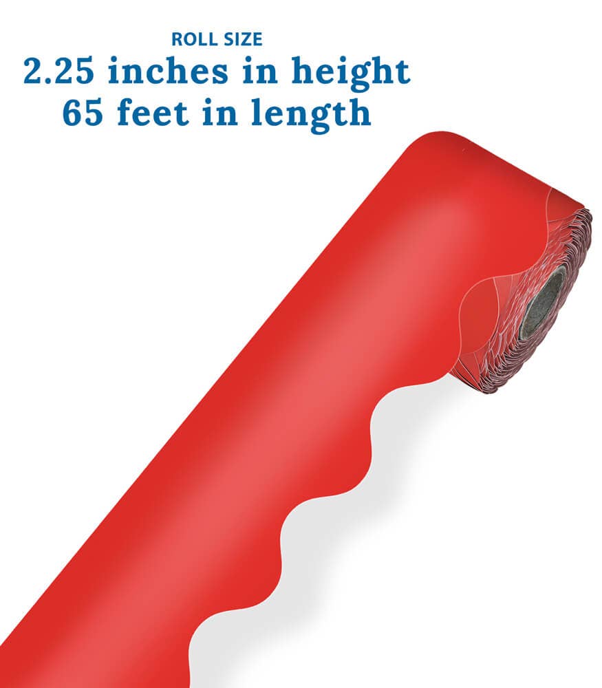 Carson Dellosa Education - Wholesale Craft Supplies - Red Rolled Scalloped Bulletin Board Borders2