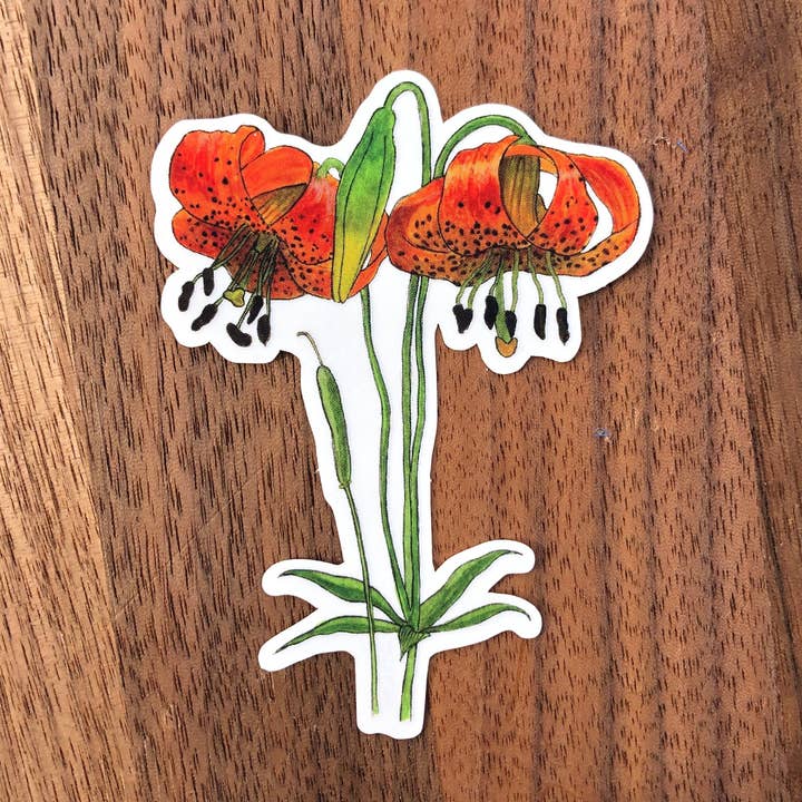YubaCat Designs - Wholesale Sticker - Tiger Lily sticker0