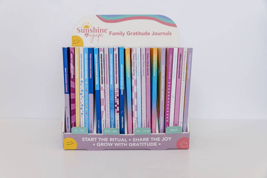 Sunshine & Agape - Vente Journal intime – enfant - Journal de gratitude de la famille Smiley - Collection complète15