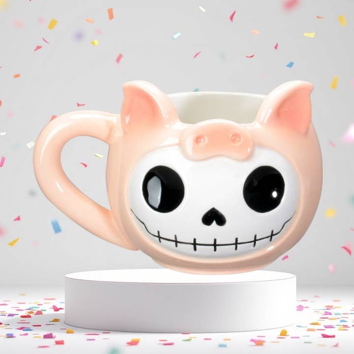 Tazza in ceramica Furrybones Bacon per la vendita all'ingrosso da parte di Pacific Trading
