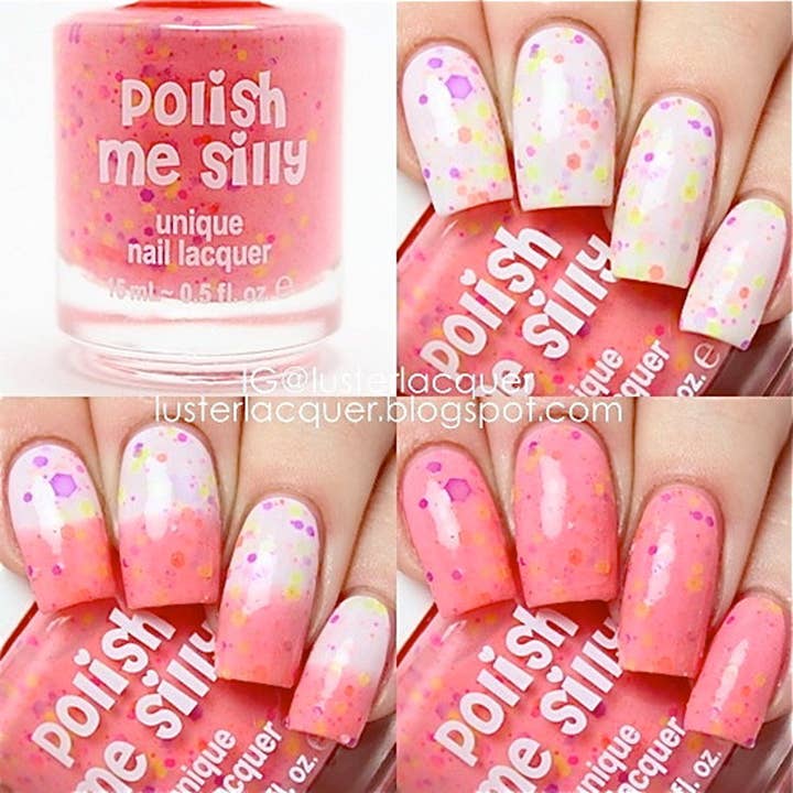 Polish Me Silly - Wholesale Nail Polish - Creamsicle Surprise - Color Changing Thermal Nail Polish