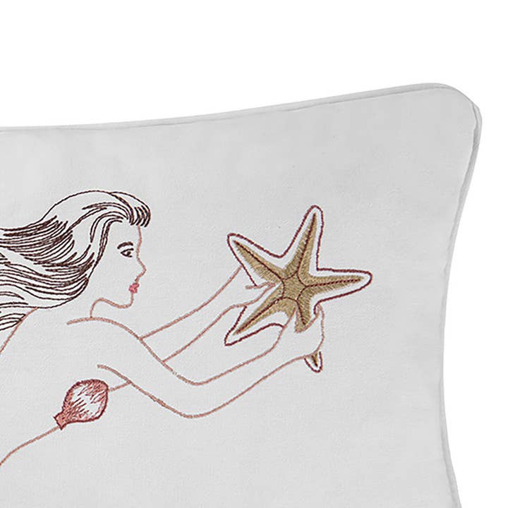 C&F Home - Wholesale Throw/Decorative Pillow - SALE Mermaid W/ Starfish Pillow