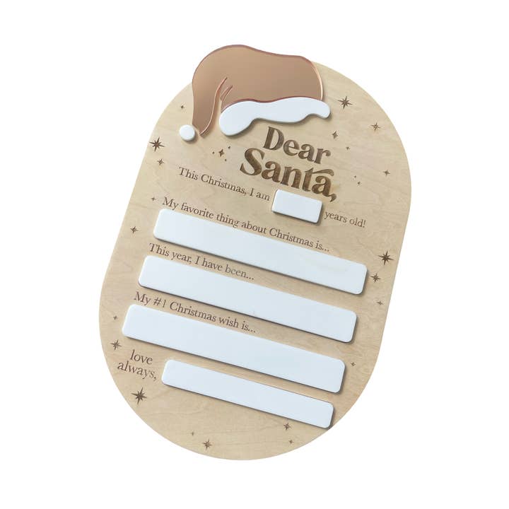 Dear Santa Letter Board for wholesale by Timber Tinkers