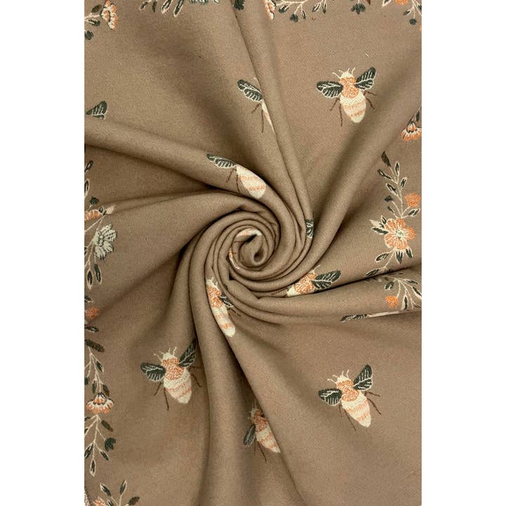 Fashion Scarf World - Wholesale Scarf – Women's - Bee & Floral Soft Woven Frayed Scarf13