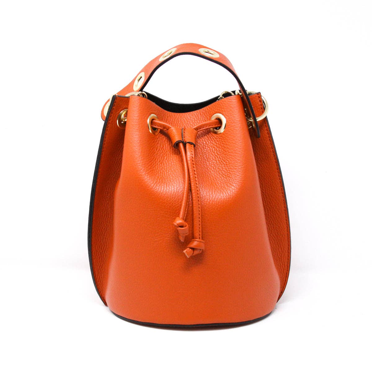 German Fuentes Handbags - Wholesale Top Handle Bag - Women's - GF0447 GENUINE ITALIAN LEATHER BIG BUCKET BAG11