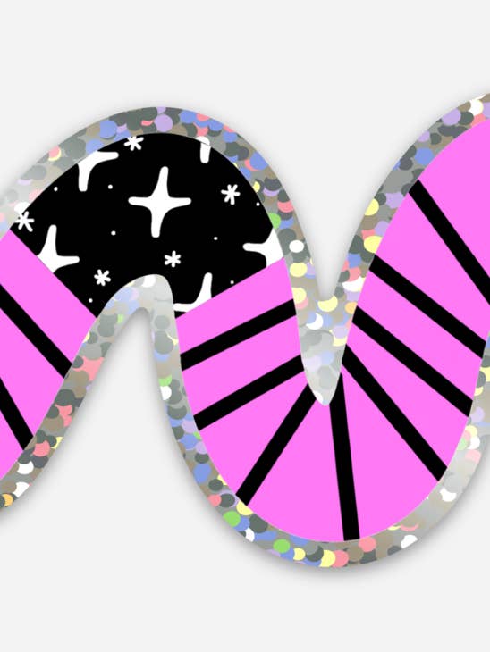 Mega Glittered Space Worm for wholesale by Liminal Moon Art Club