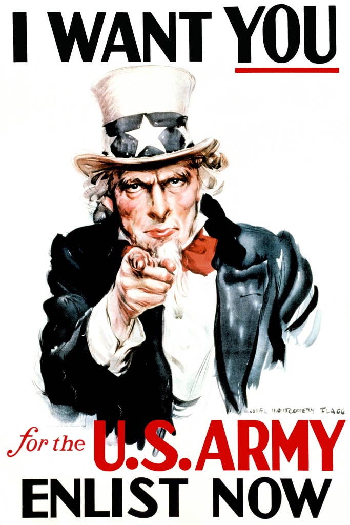 Multi Color Uncle Sam I Want You Army WPA War Propaganda Wall Art for wholesale on Faire0