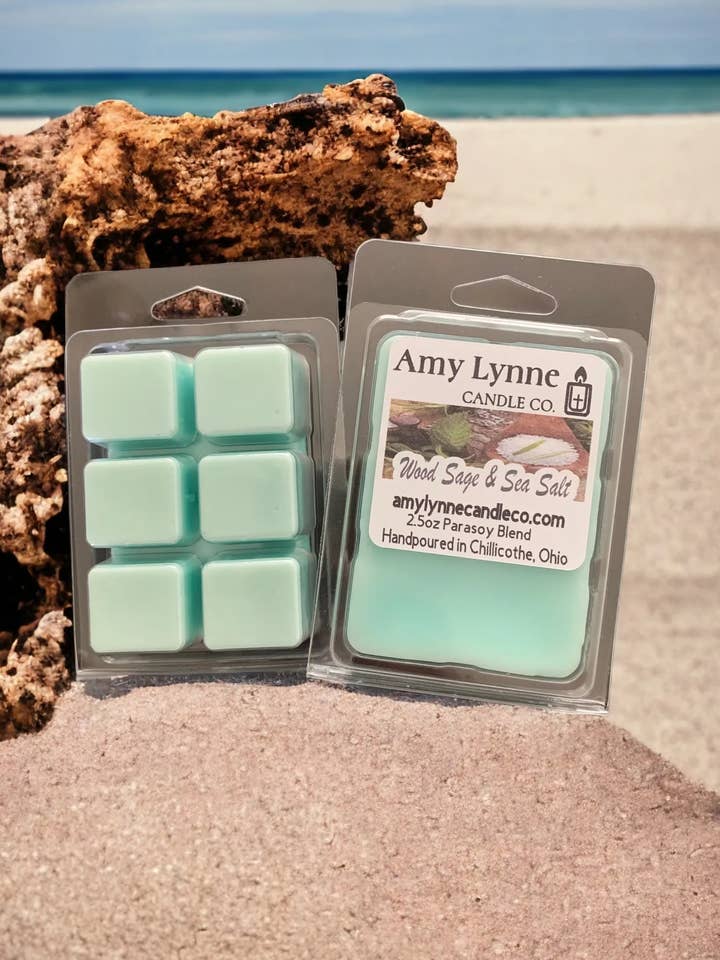 La cire de sauge et de sel marin fond pour la vente par Amy Lynne Candle Company