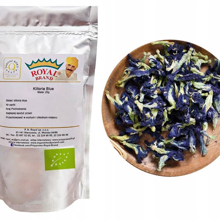 Herbata Niebieska BIO Klitoria Blue Butterfly Tea Kwiat 25g and other Purchase Wholesale minuteria bigiotteria. Free Returns & Net 60 Terms on Faire trending on Faire.