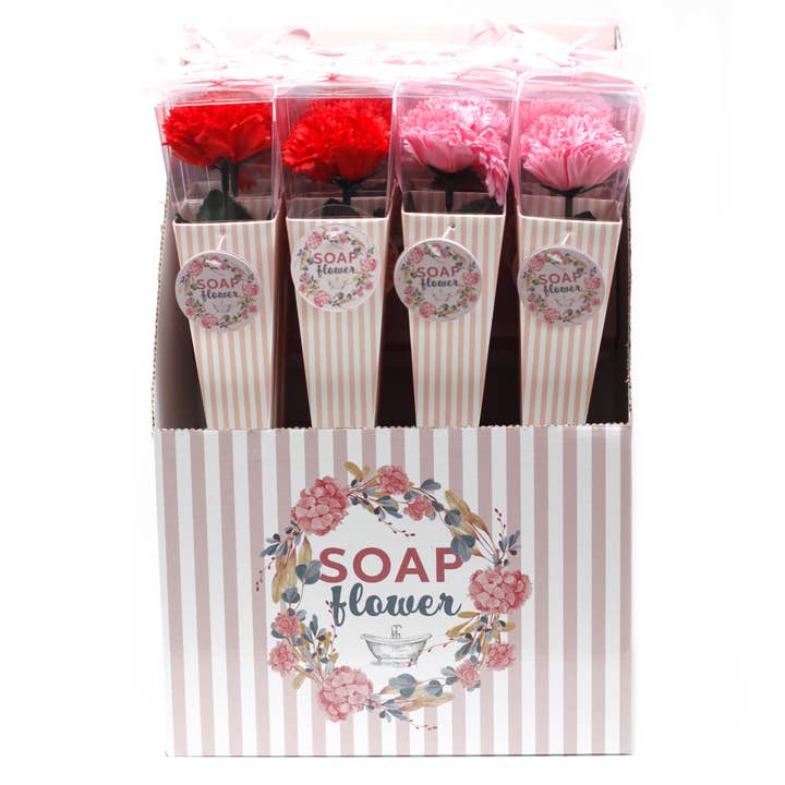 Ancient Wisdom - Wholesale Bath & Body Set - Soap Flower - Medium Carnation