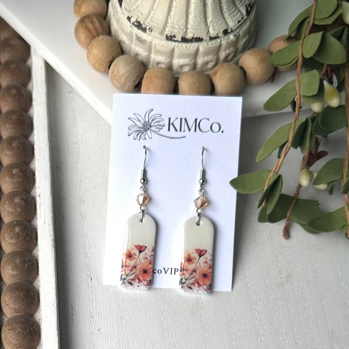 Polymer Clay Earrings - Everyday - Spring Wildflowers for wholesale by KIMCo.