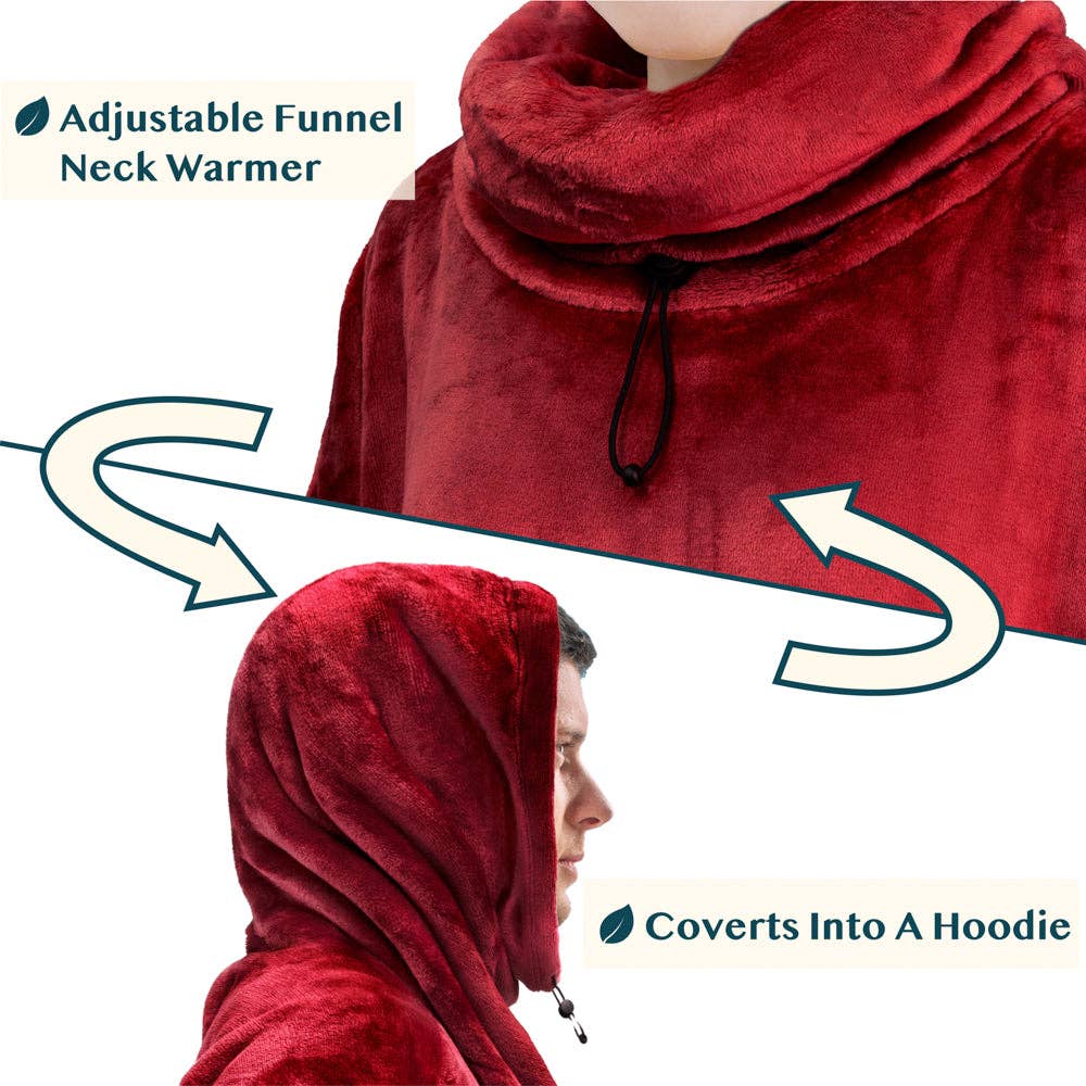 Pavilia - Wholesale Throw Blanket - Neck Warmer Sweatshirt Hoodie Blanket61