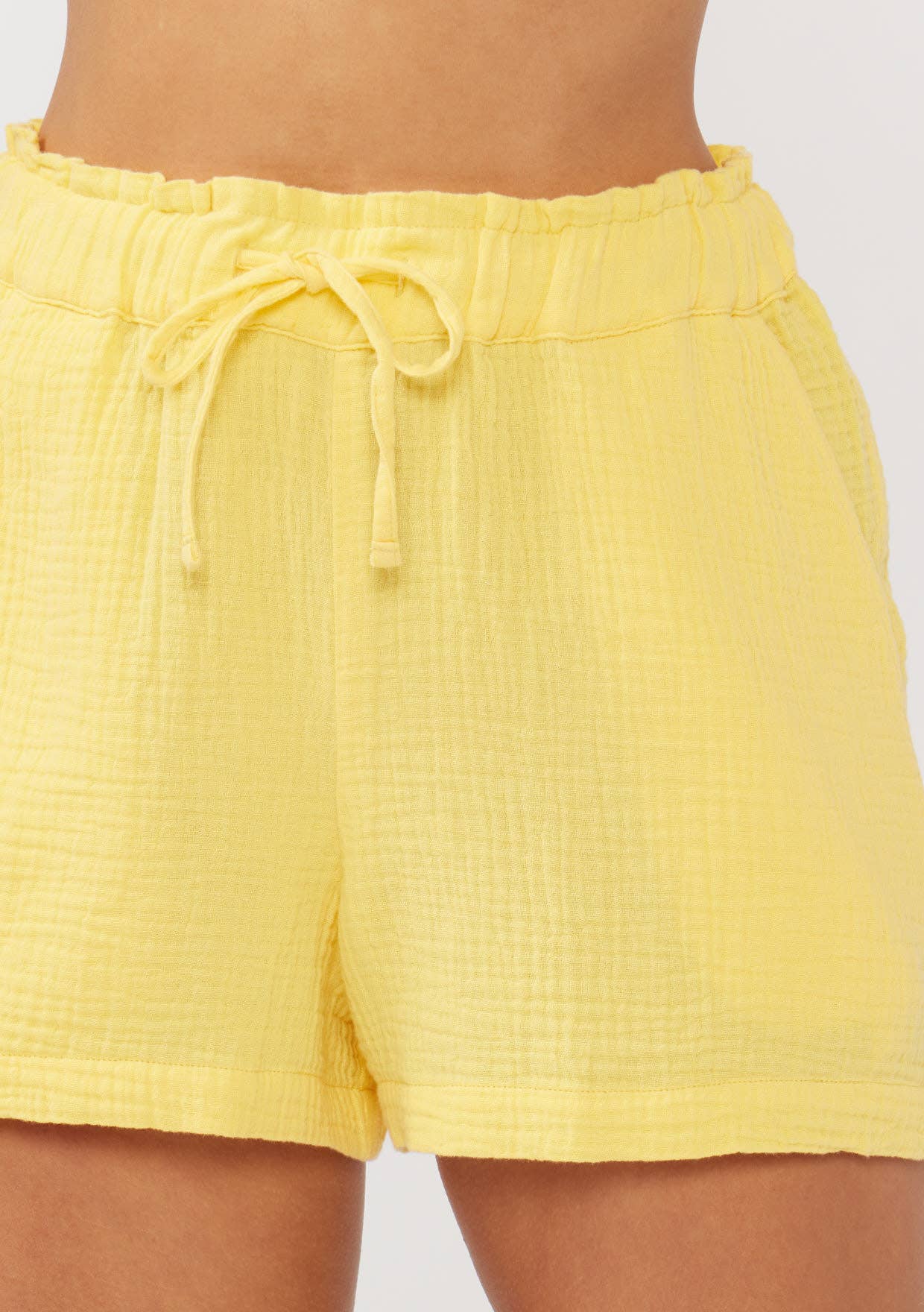 Lovestitch - Wholesale Shorts - Women's - Drawstring Cotton Shorts with Pockets9