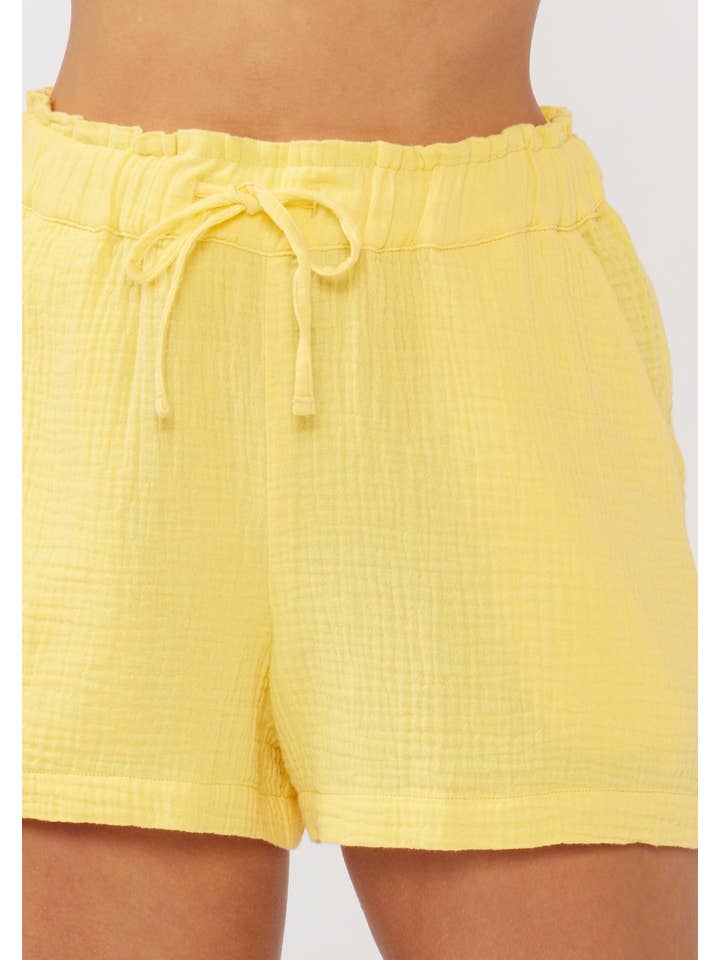 Lovestitch - Wholesale Shorts - Women's - Drawstring Cotton Shorts with Pockets9