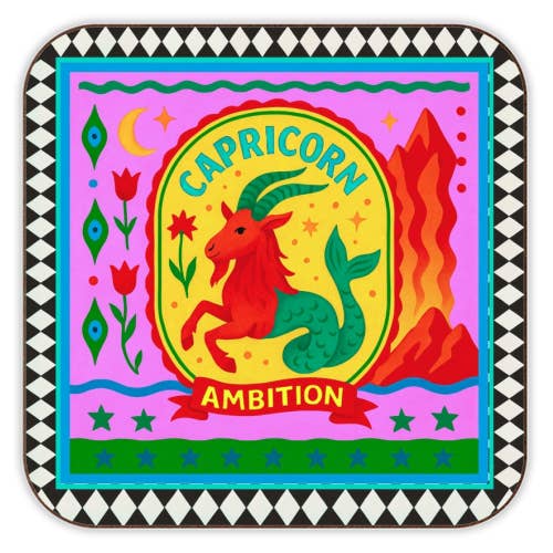 Coasters 'CAPRICORN STAR SIGN' for wholesale by ART WOW