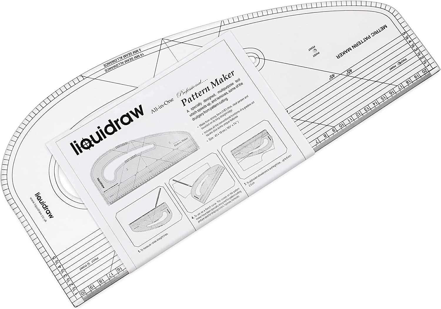 Liquidraw – wholesale Craft tool – Liquidraw Pattern Maker Pattern Marking Ruler - Metric1