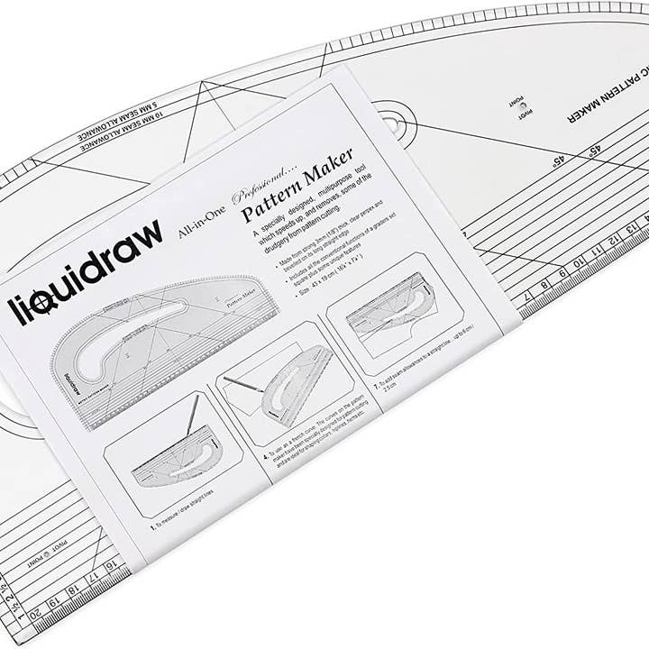 Liquidraw – wholesale Craft tool – Liquidraw Pattern Maker Pattern Marking Ruler - Metric1
