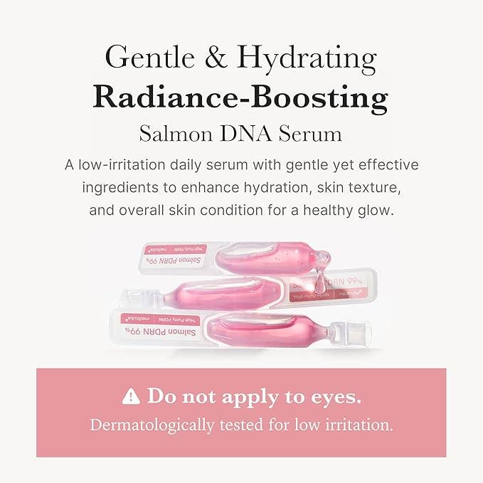 KPurity - Wholesale Facial Serum/Concentrate - Medicube Salmon DNA PDRN Pink One Day Serum, Hydrating Radiance Ampoule, Korean Skincare, 0.05 fl oz  / 메디큐브 살몬 DNA PDRN 핑크 원데이 세럼, 촉촉한 광채 앰플8