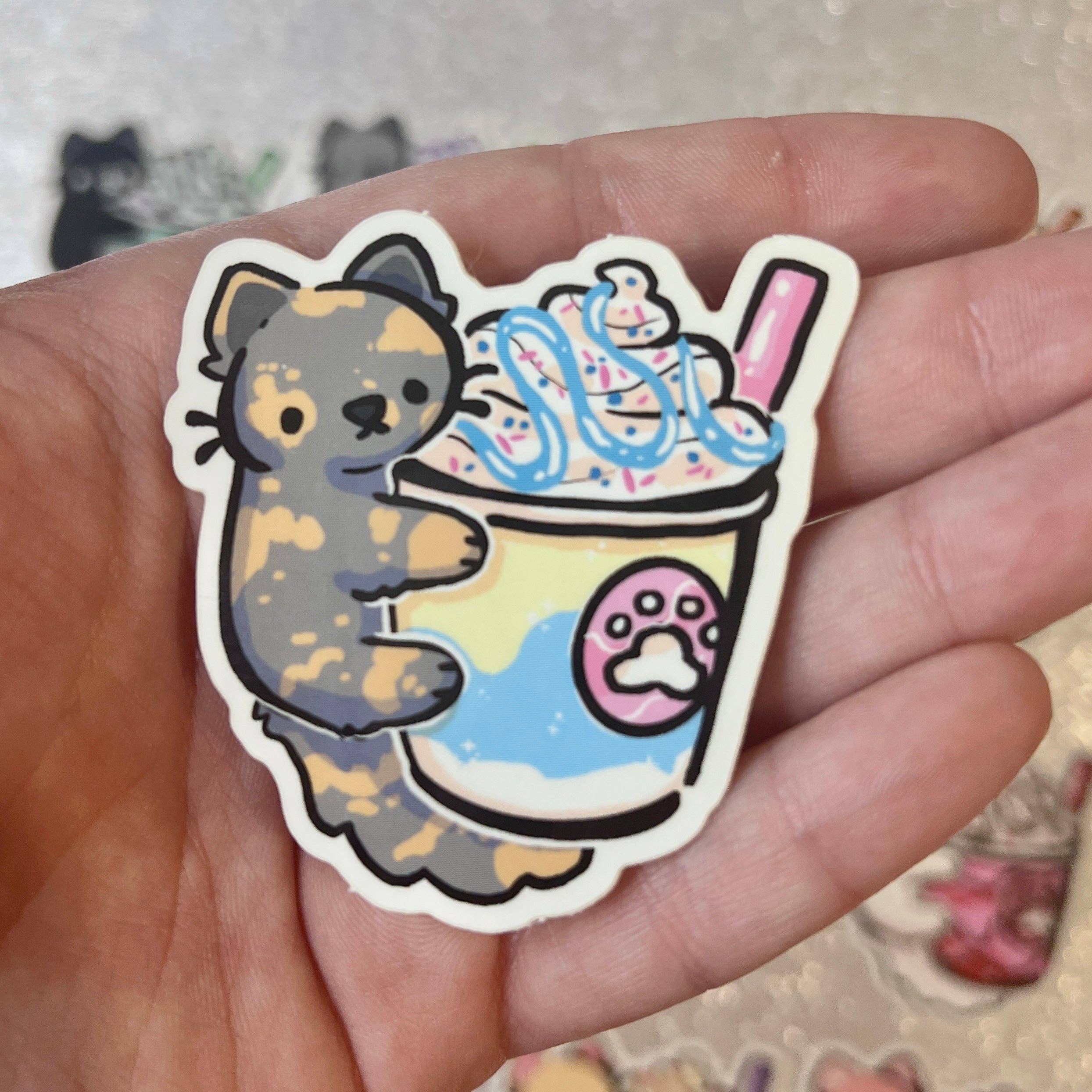 Woolblossom - Wholesale Sticker - Kitty Frappe ~ Stickers7