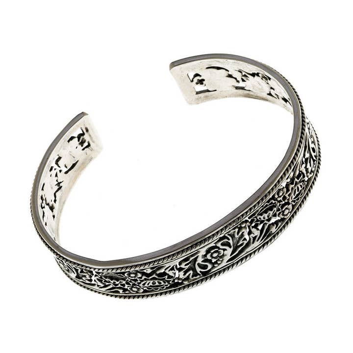 Brazalete William Morris Hyacinth de plata de ley para venta al por mayor de Cynthia Gale New York
