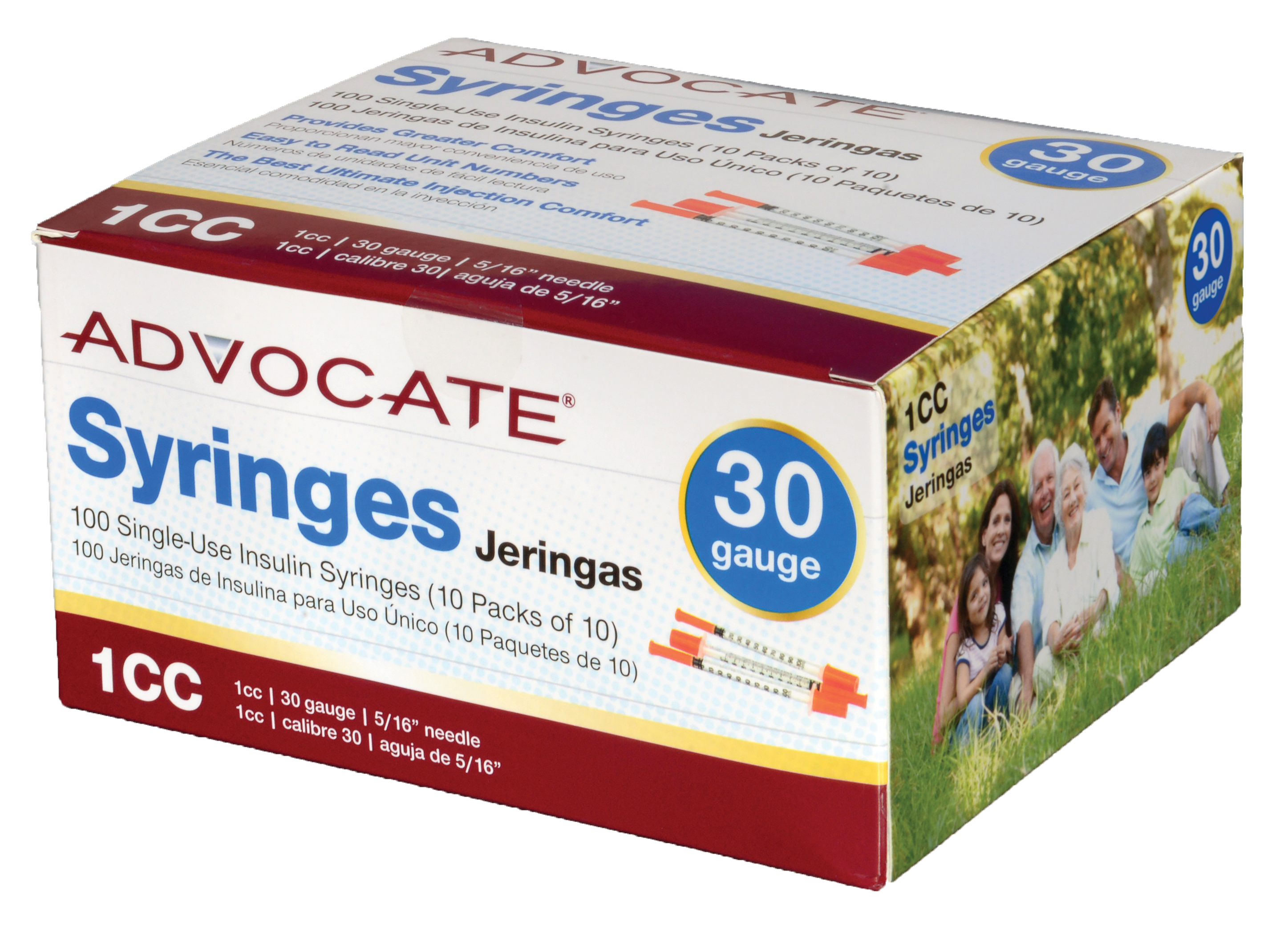 Advocate - Wholesale First Aid Kit - Advocate Insulin Syringes 100 per box5
