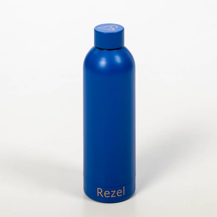 500mL blue reusable insulated bottle/bottle - SAPHIR for wholesale by REZEL