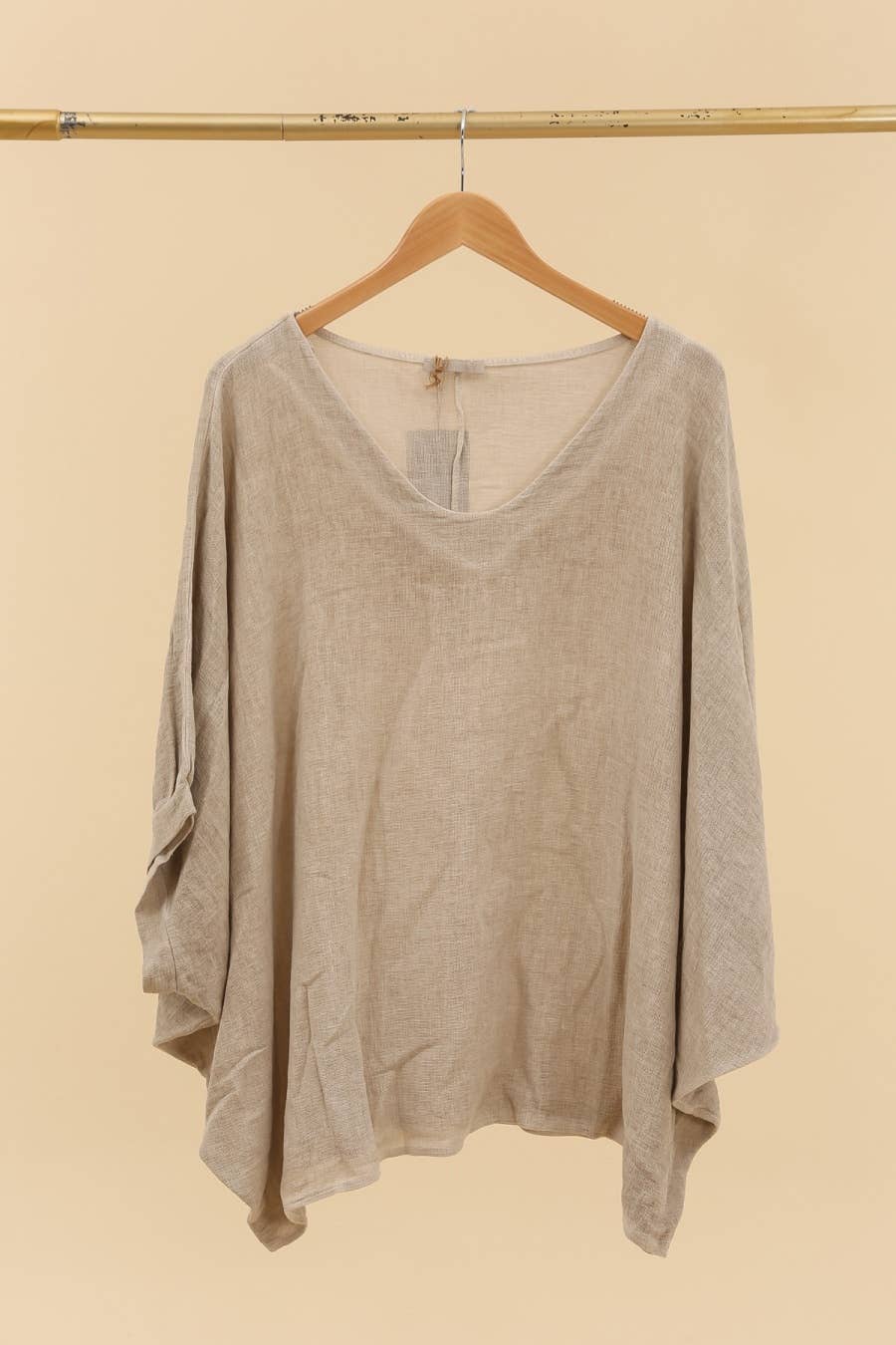 LÉA & LUC - Vente Tunique – femme - Blouse en 50% lin et 50% coton REF. 465218