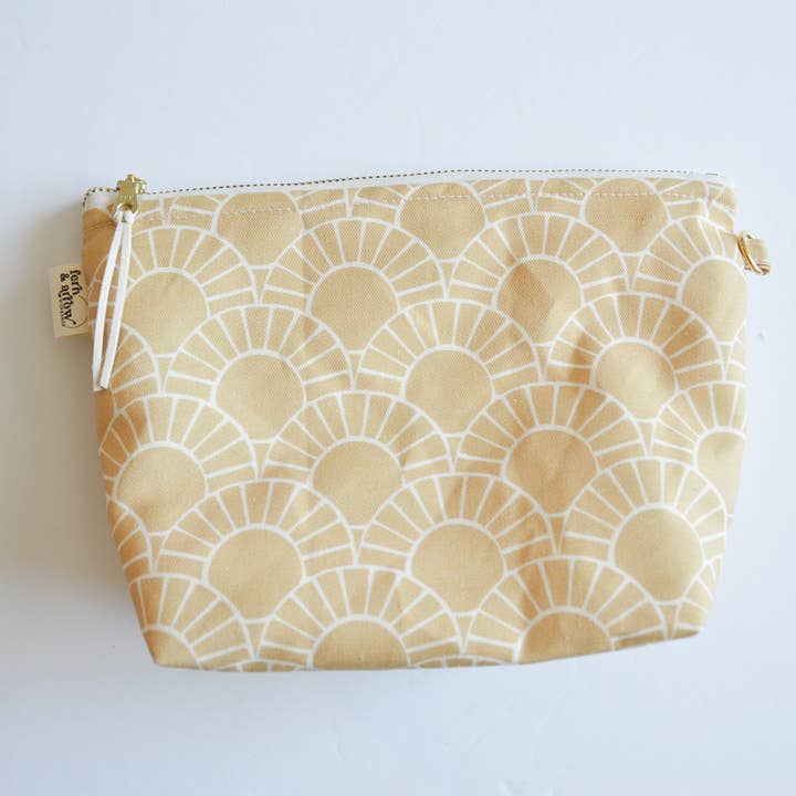 Fern & Arrow - Wholesale Wet Bag - Kids & Baby - Boxy Water Resistant PUL Wet / Dry Bag - Mosaic Sun2