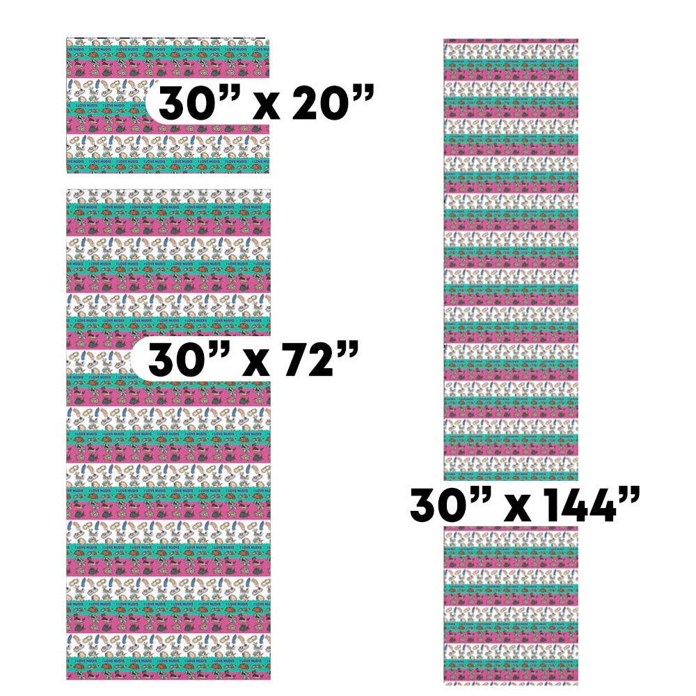 I LOVE NUDIS – wholesale Wrapping paper roll – I LOVE NUDIS™ Colorful Nudibranch Collage Recycled Gift Wrapping Paper2