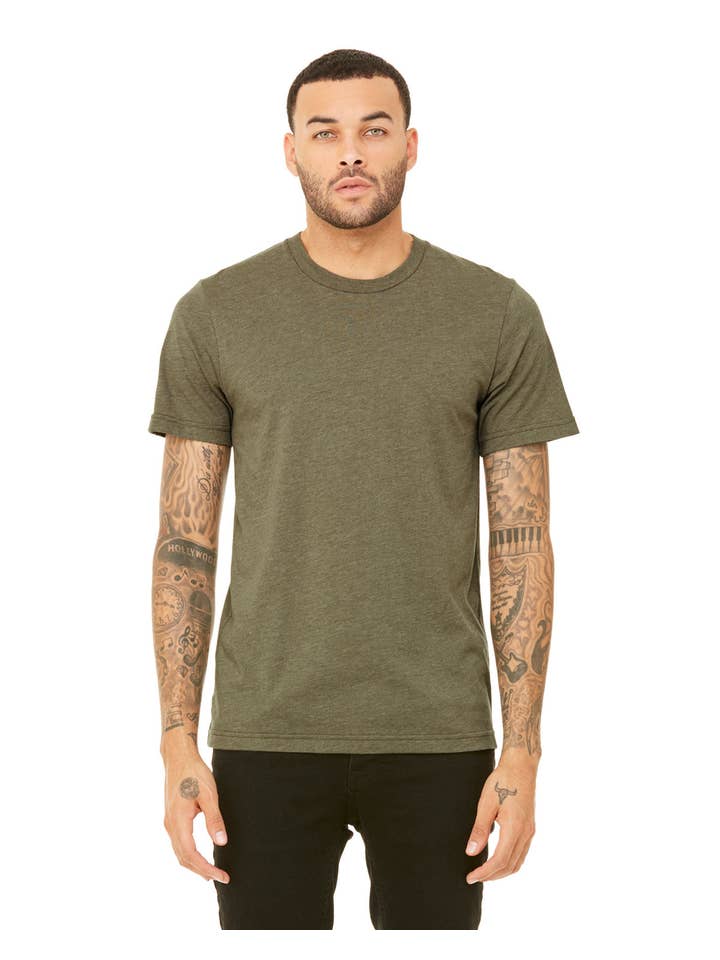 Total Apparel - Wholesale T-Shirt - Men's - Bella + Canvas Unisex Heather Blank CVC T-Shirt | 3001CVC24