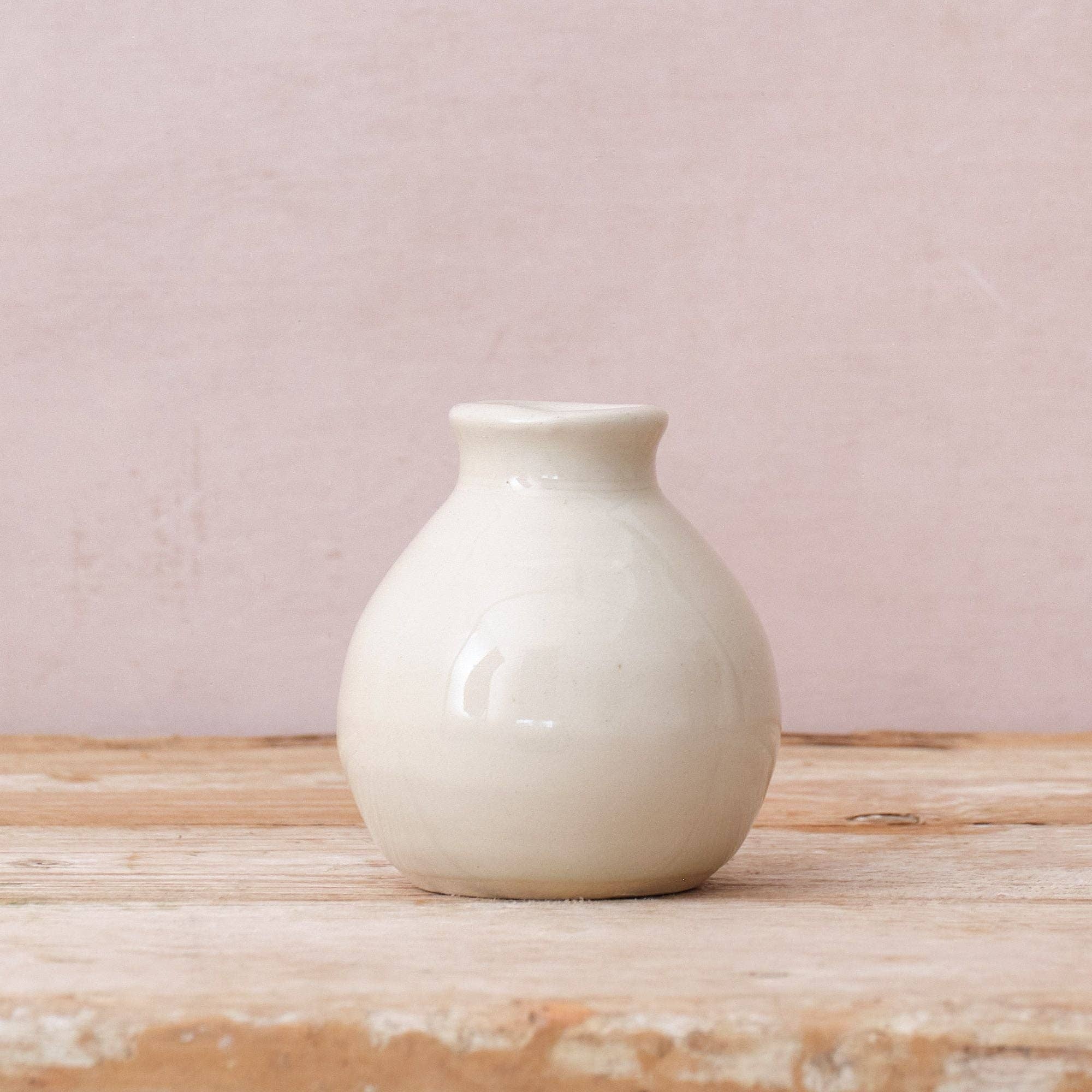 Botanique Workshop - Wholesale Vase - Hand Thrown Ceramic Bud Vase | Clear | 3 Styles Available2