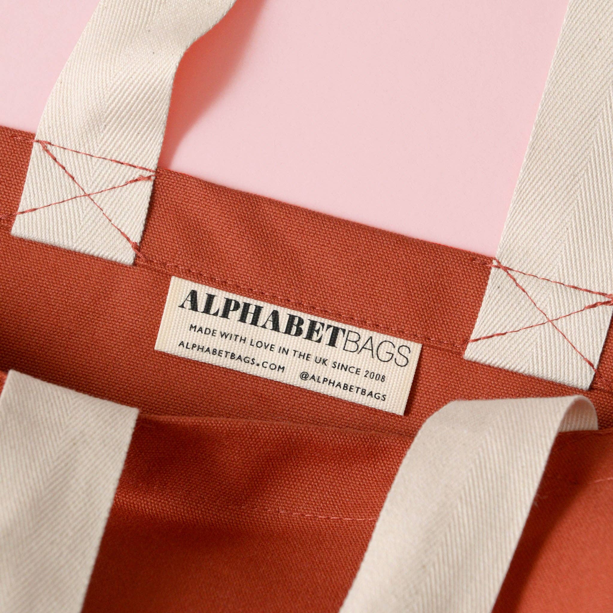 Alphabet Bags - Wholesale Tote Bag - Women's - Everything - Rust REALLY Big Bag5