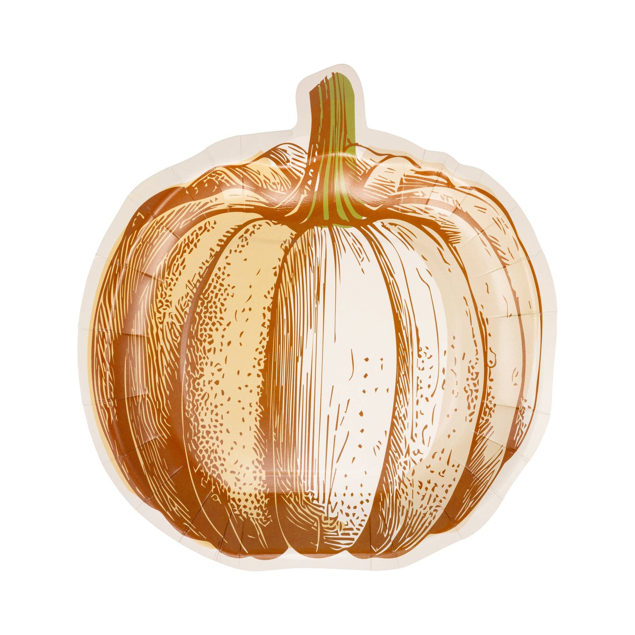 My Mind’s Eye - Wholesale Disposable Plate - PLPL1392 - Pumpkin Shaped Plate