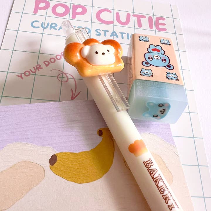 Pop Cutie Accessories & Gifts - Europe - Wholesale Stationery/Notecard Set - Pop Cutie Kawaii Bear Stationery Gift Set Memo Pen Eraser1