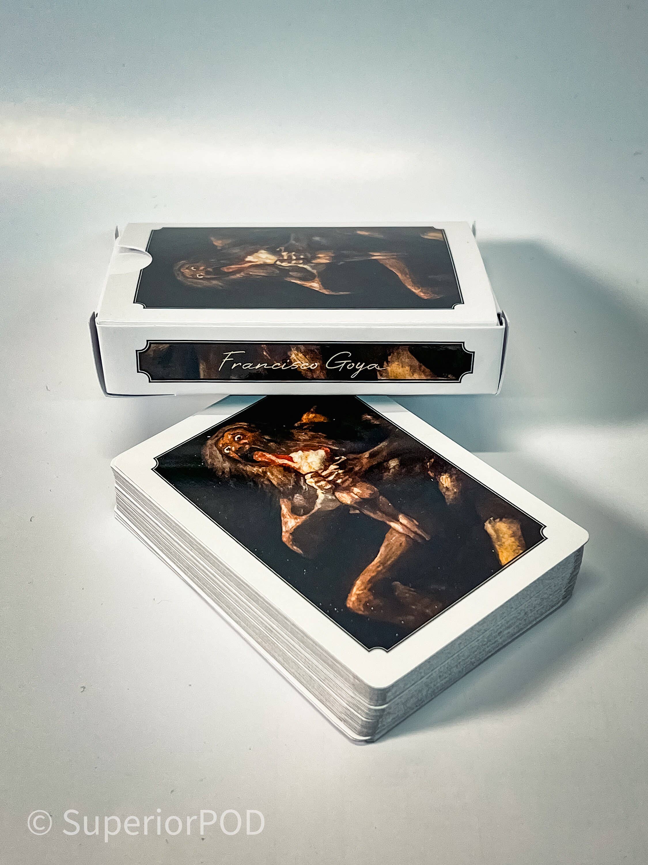 Superior Print on Demand – Cartas de jogar por atacado – Francisco Goya Saturno Devorando o Filho a Jogar Baralho de Cartas4