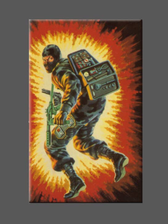 GI JOE, COBRA, FIREFLY, magnet, knapp, spegel, 80-tal för wholesale av Ba Ba Buttons