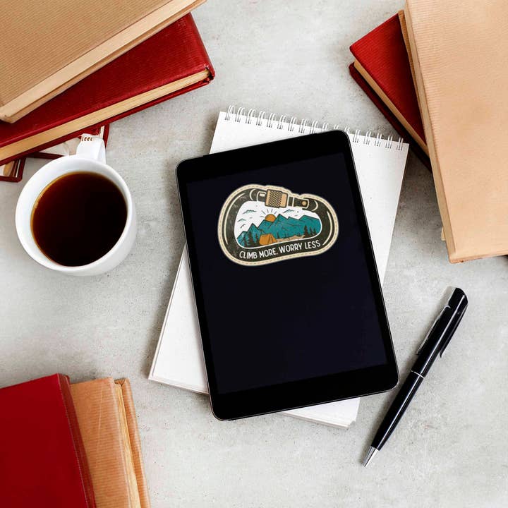 Sentinel Supply - Wholesale Sticker - Climb More Worry Less Sticker - Cute Outdoors Decal 7