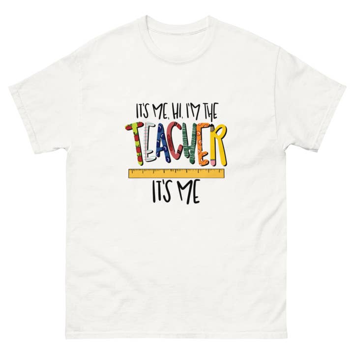I'm the Teacher Klassiek T-shirt, uniseks voor wholesale door Chronic Crafts