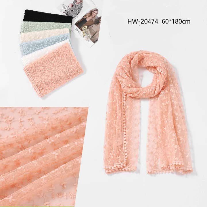 Lange Schals – Neue Frühlingskollektion Hw20474 für den Großhandel von Nola by bijusol