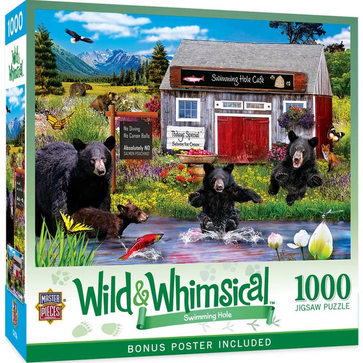 Wild & Whimsical - Swimming Hole 1000 Piece Jigsaw Puzzle for wholesale by Masterpieces Puzzles
