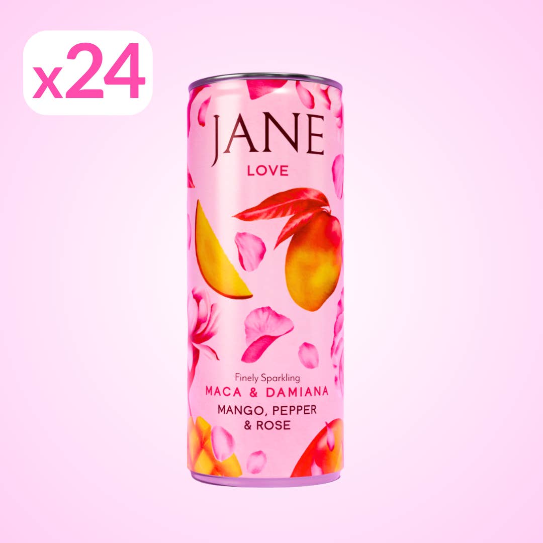 JANE - Wholesale Non-alcoholic aperitif/mocktail - Aphrodisiac Drink Mango Pepper Maca Damiana 25cl x24