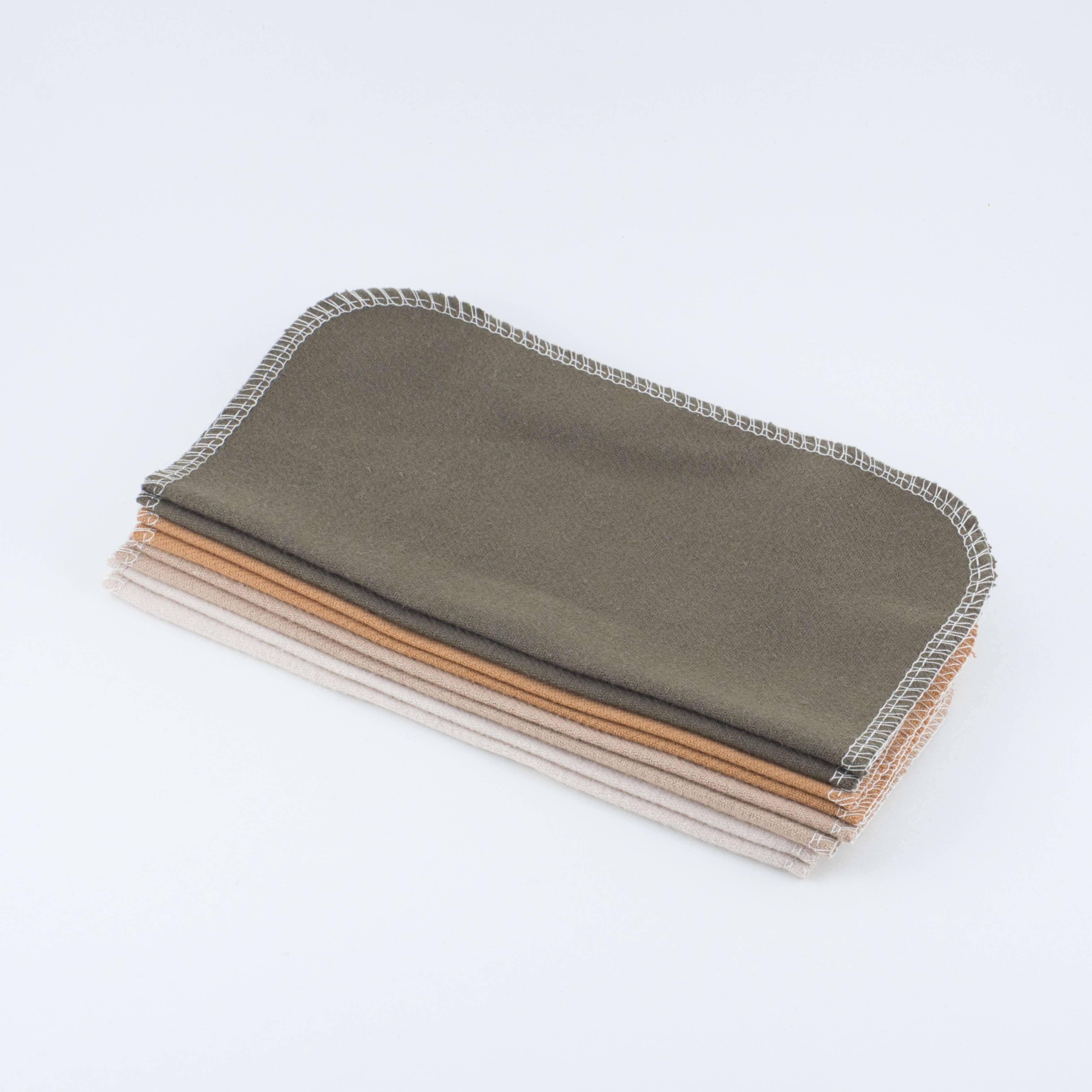 Cheeks Ahoy - Vendita all'ingrosso Tovaglioli da tavola in stoffa - Tovaglioli da cocktail - Cotone spazzolato biologico0