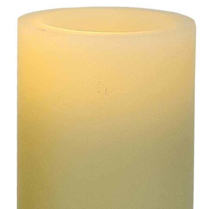 HomeRoots – wholesale Flameless candle – 4" Ivory Flameless Pillar Candle