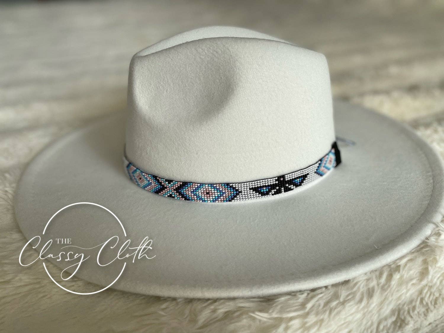 The Classy Cloth WS - Wholesale Fedora - Women's - Wide Brim Hat - Crisp White - Thunderbird RTS3