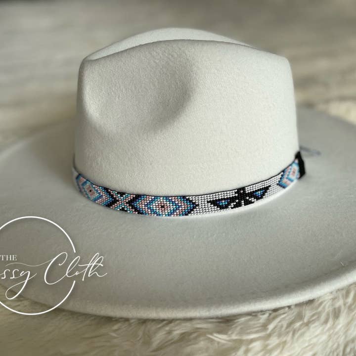 The Classy Cloth WS - Wholesale Fedora - Women's - Wide Brim Hat - Crisp White - Thunderbird RTS3